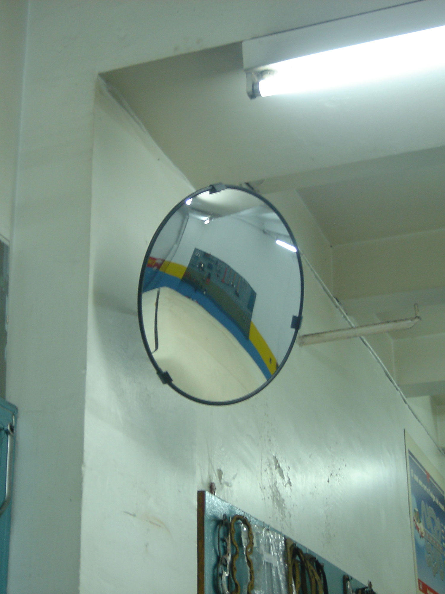 espejo interior convexo instalado